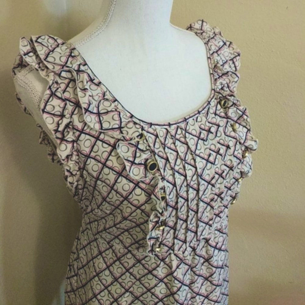 Juicy Couture • Vintage Y2K Silk Ruffle Tie-Back Dress